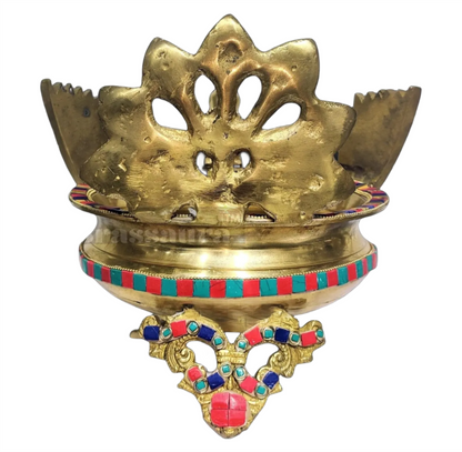 Brassaura™ Intricately Handcrafted Brass Urli – 2 kgs, 9 Inches Height – Traditional Decorative Bowl for Home Ambiance