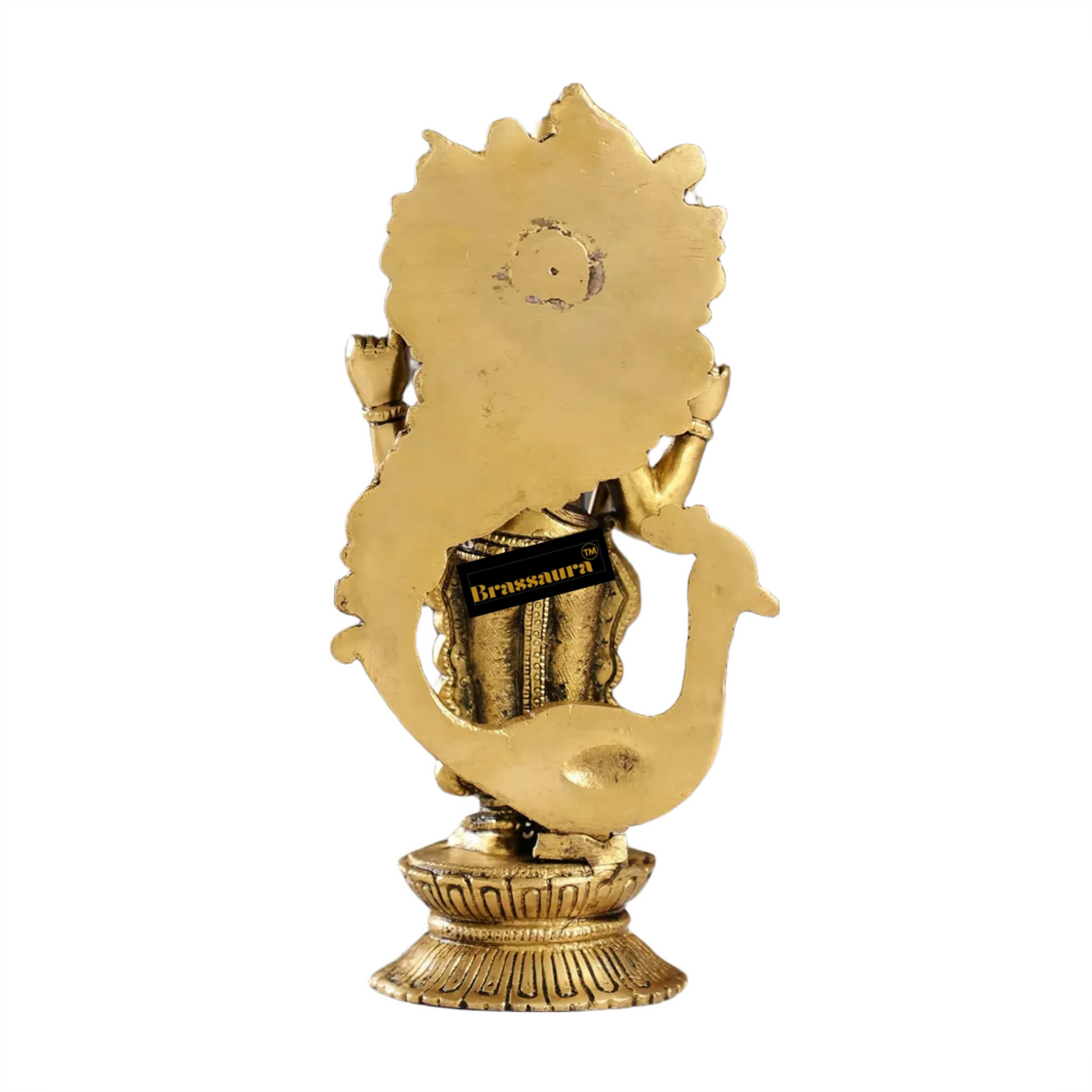 Brassaura™ Divine Brass Statue – 10 Inches Height, 2.3 Kgs – Spiritual Devotion & Elegance