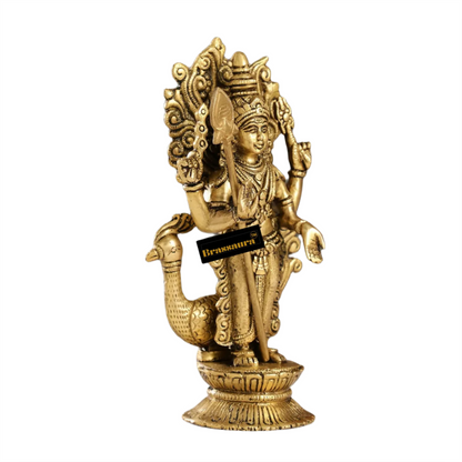 Brassaura™ Divine Brass Statue – 10 Inches Height, 2.3 Kgs – Spiritual Devotion & Elegance