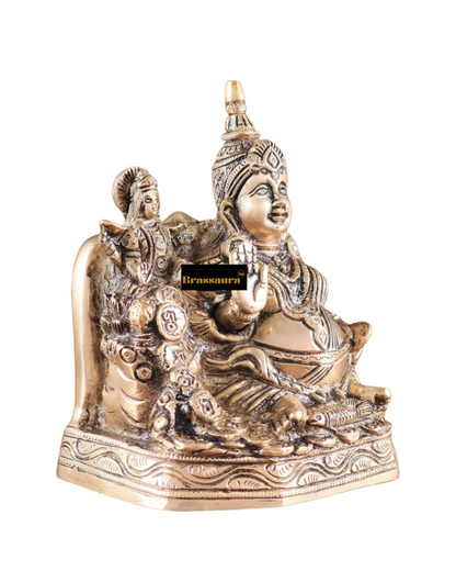 Brassaura™ Vastu Kuber Ji Idol – 6.25 inch | 1.9 kg – Handcrafted Pure Brass Statue for Wealth & Prosperity