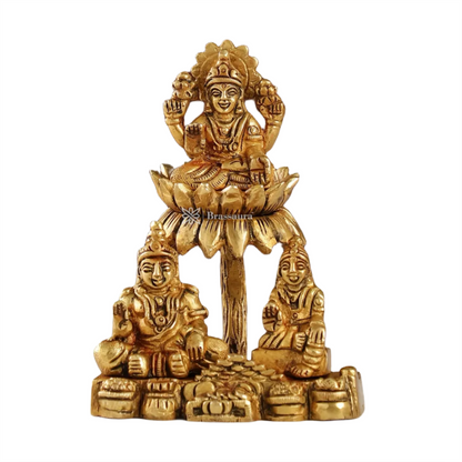 Brassaura™ Brass Kuber Kunji Idol for Home & Decor | Kuber Statue for Good Luck – Diwali, Housewarming, Wedding, Navratri Gift | Weight 0.81 kg | Height 5.5 inch