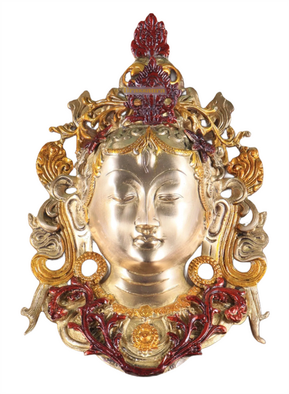 Brassaura™ Brass Tara Wall Hanging – Height 10.5 Inches, Weight 1.5 Kgs