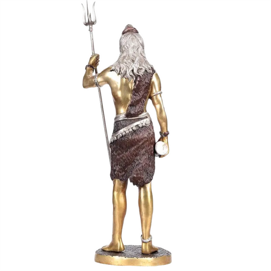 Brassaura™ Standing Lord Shiva Idol with Trishul | Height 26 Inches & Weight 10 kgs