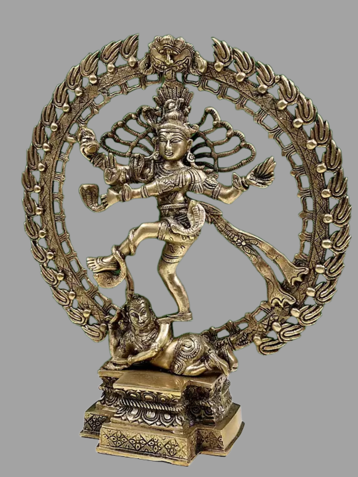 Brassaura™ Lord Nataraj Dancing Shiva Idol | Height 15.5 Inches & Weight 5.40 kgs