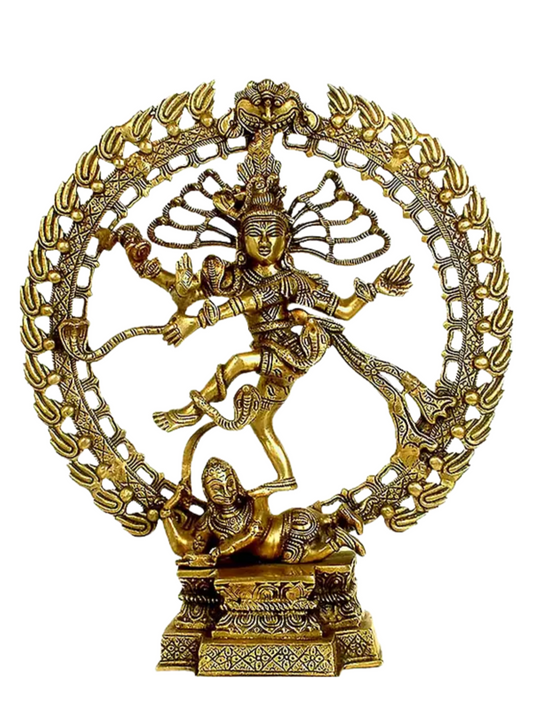 Brassaura™ Lord Nataraj Dancing Shiva Idol | Height 15.5 Inches & Weight 5.40 kgs
