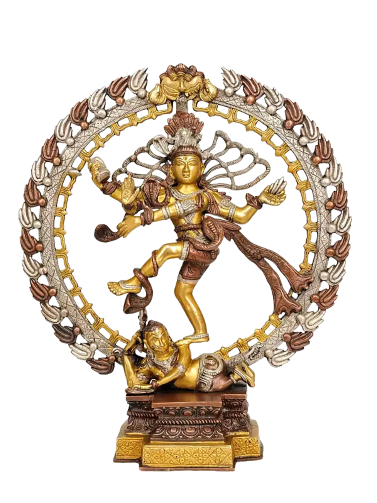 Brassaura™ Lord Nataraj Dancing Shiva Idol | Height 15.5 Inches & Weight 5.40 kgs