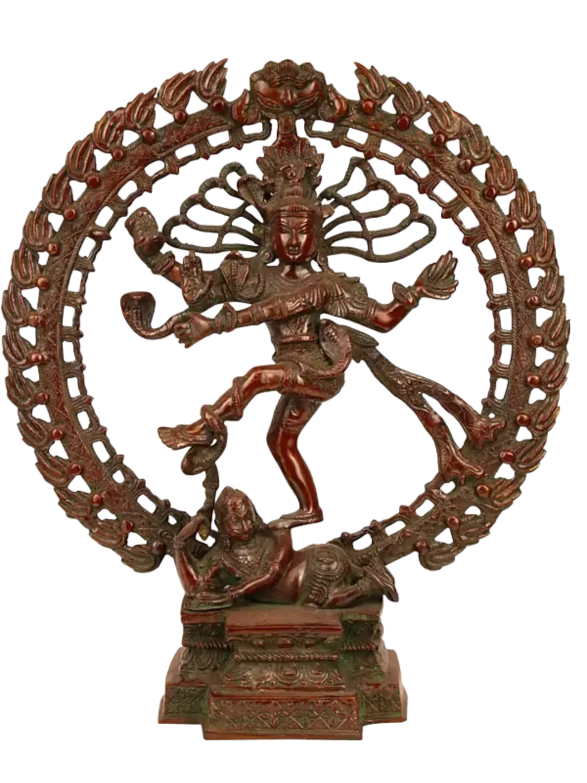 Brassaura™ Lord Nataraj Dancing Shiva Idol | Height 15.5 Inches & Weight 5.40 kgs