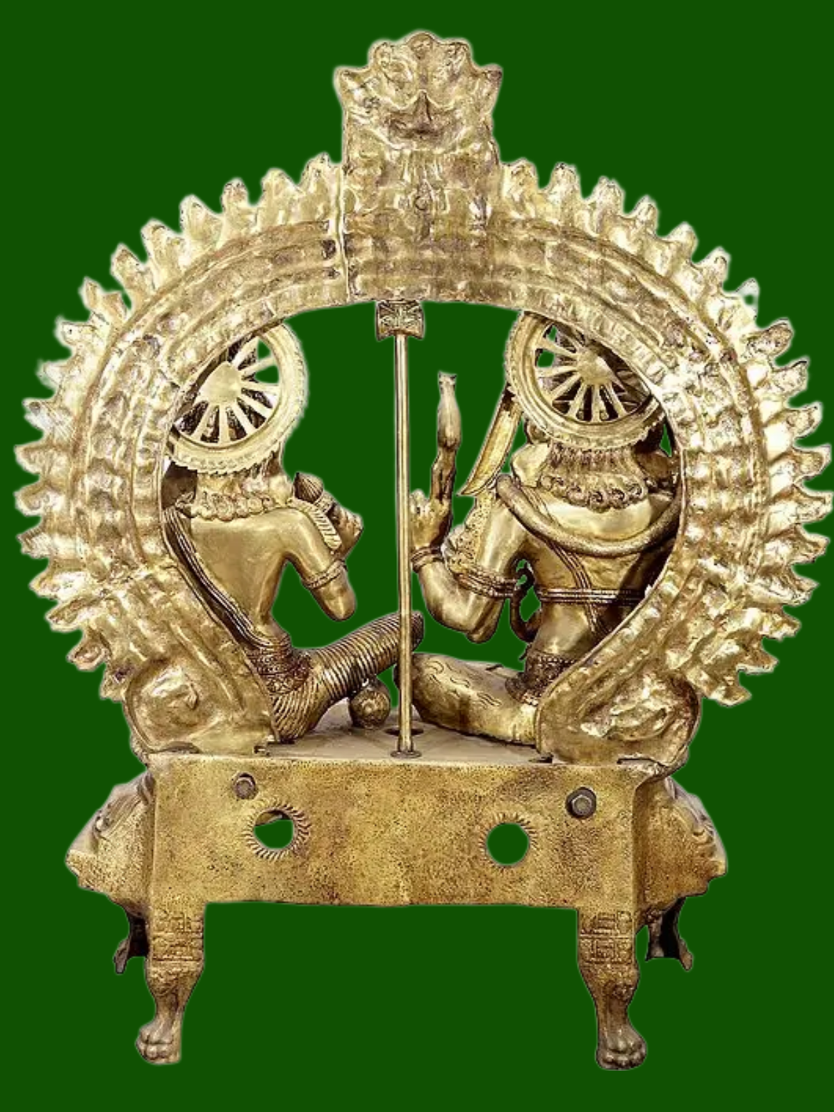 Brassaura® Brass Shiv Family Statue | Height 54 Inches & Weight 138 kg