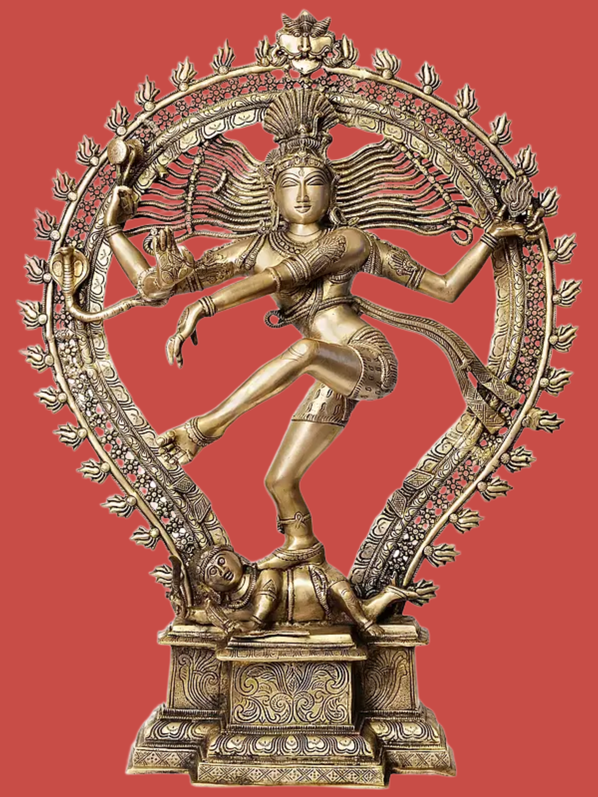 Brassaura® Brass Nataraj Sculpture | Height 34.1 Inches & Weight 33 kg