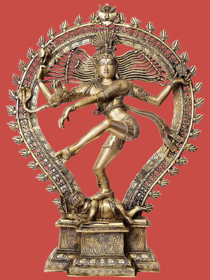 Brassaura® Brass Nataraj Sculpture | Height 34.1 Inches & Weight 33 kg