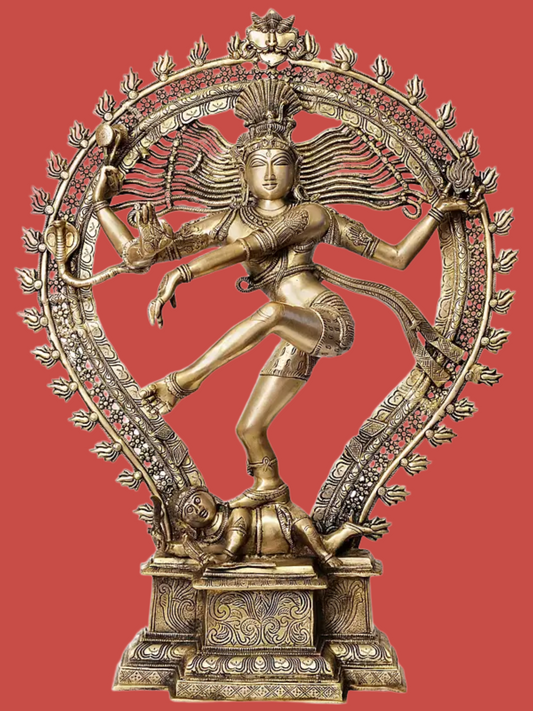 Brassaura® Brass Nataraj Sculpture | Height 34.1 Inches & Weight 33 kg