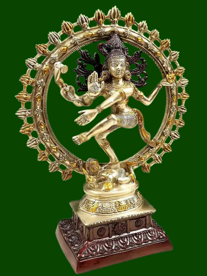 Brassaura® Brass Nataraj Statue | Height 13.2 Inches & Weight 11 kg