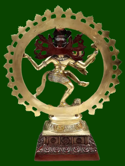 Brassaura® Brass Nataraj Statue | Height 13.2 Inches & Weight 11 kg