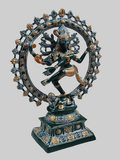 Brassaura® Brass Nataraj Statue | Height 13.2 Inches & Weight 11 kg