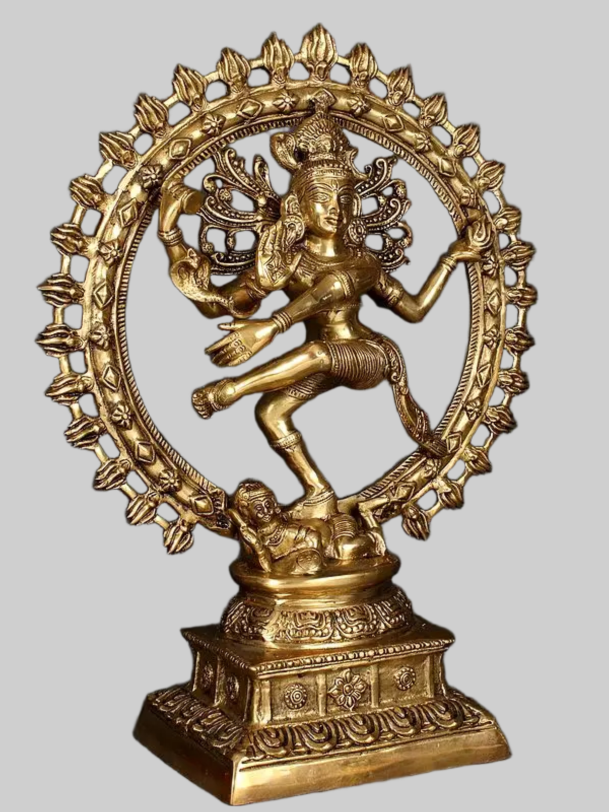 Brassaura® Brass Nataraj Statue | Height 13.2 Inches & Weight 11 kg