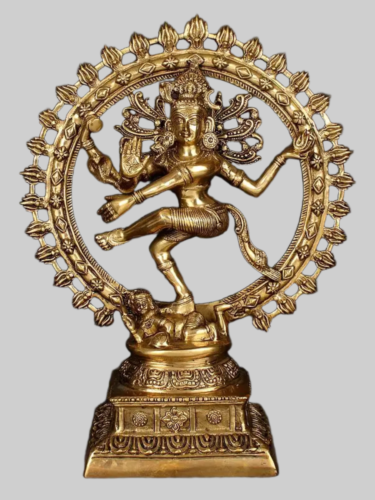Brassaura® Brass Nataraj Statue | Height 13.2 Inches & Weight 11 kg