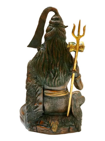 Brassaura® Brass Shiva Statue | Height 13 Inches & Weight 6.57 kg
