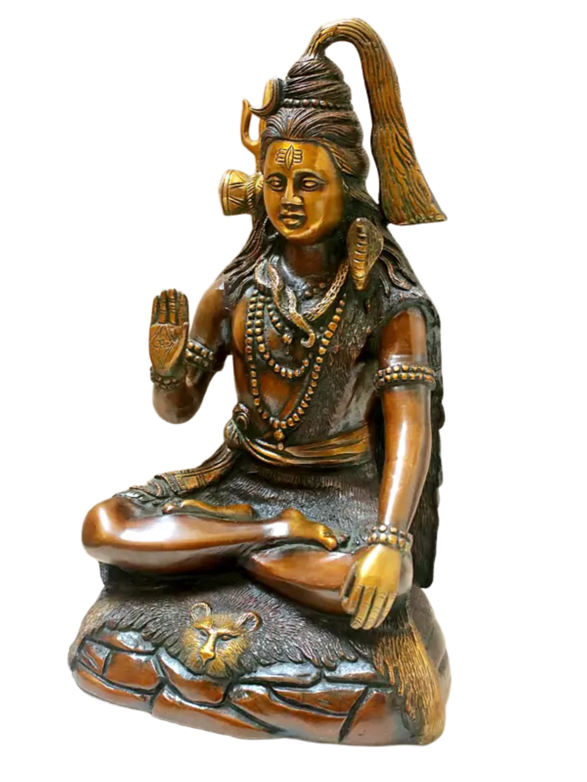 Brassaura® Brass Shiva Statue | Height 13 Inches & Weight 6.57 kg