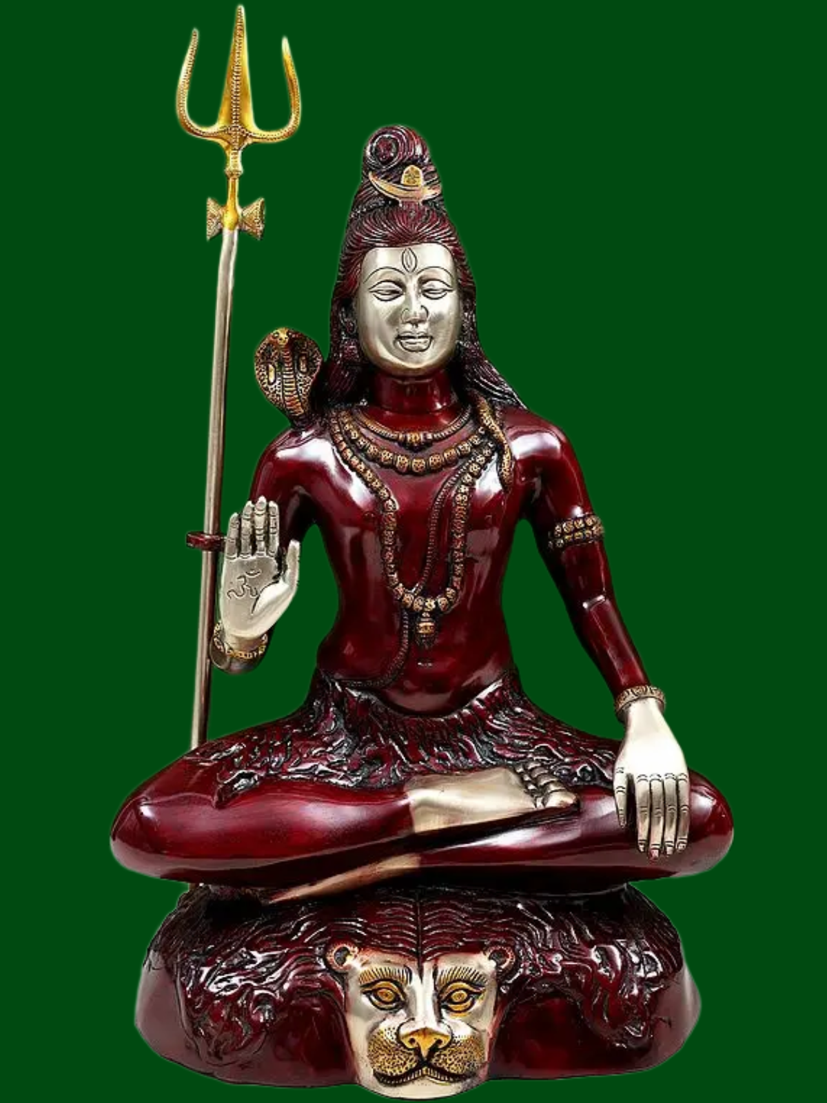 Brassaura® Brass Shiva Statue | Height 22 Inches & Weight 15.40 kg