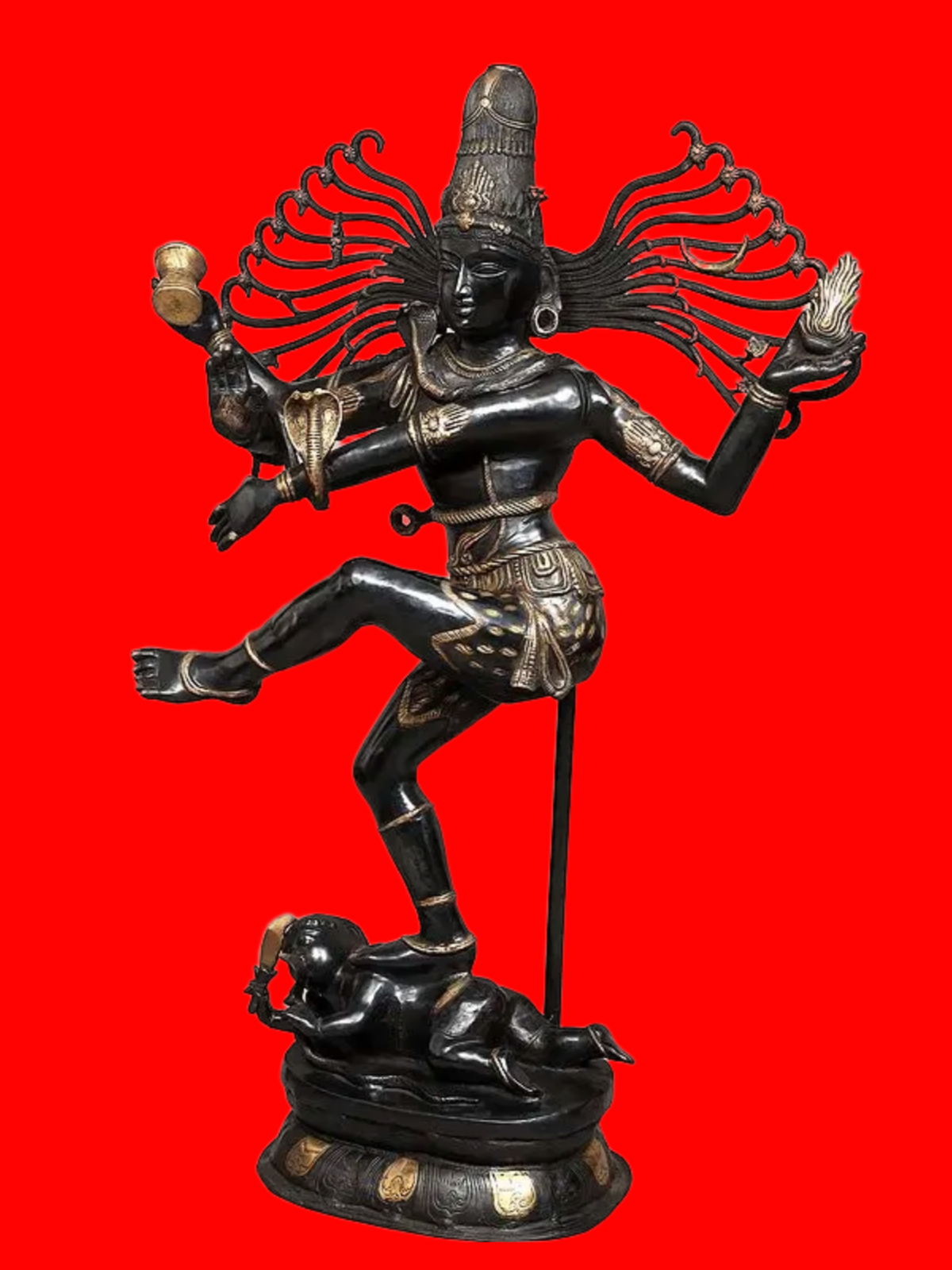 Brassaura® Brass Nataraj Statue | Height 57.1 Inches & Weight 91 kg