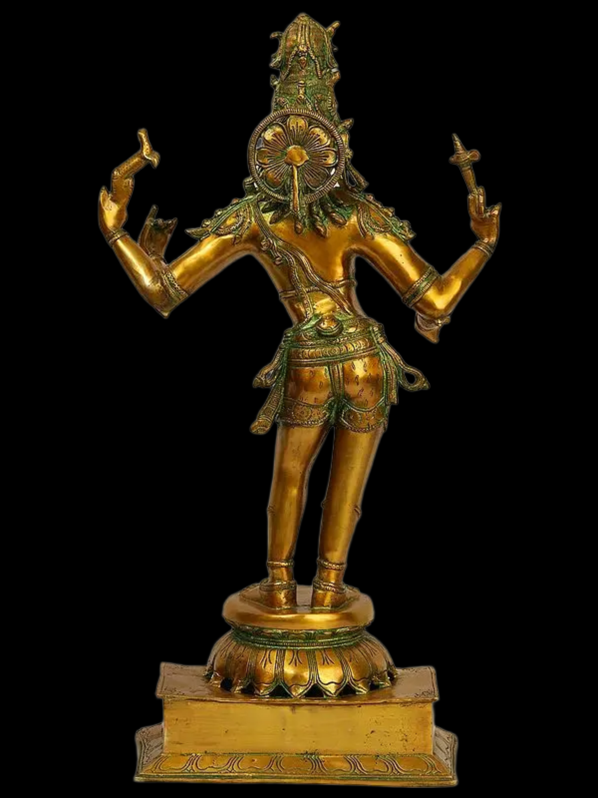 Brassaura® Brass Shiva Statue with Inlay Work | Height 32.09 Inches & Weight 16.30 kg