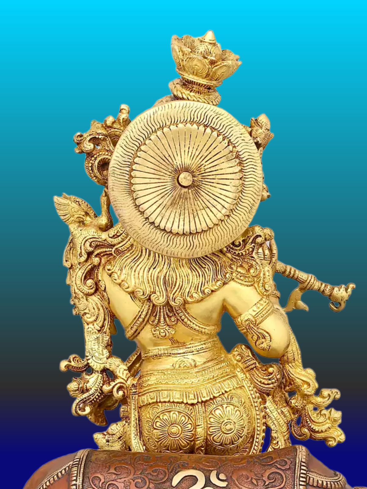 Brassaura® Brass Cow Krishna Statue | Height 28 Inches & Weight 35.20 kg
