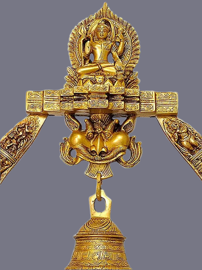 Brassaura® Brass Radha Krishna Statue with prabhavali | Height 45 Inches & Weight 69.74 kg