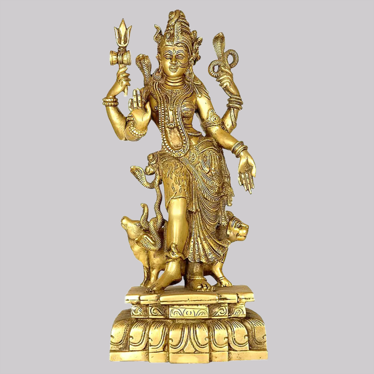Brassaura® Brass Ardhanarishvara Statue| Height 17.52 Inches & Weight 8.90 kg