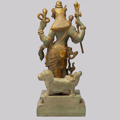 Brassaura® Brass Ardhanarishvara Statue| Height 17.52 Inches & Weight 8.90 kg