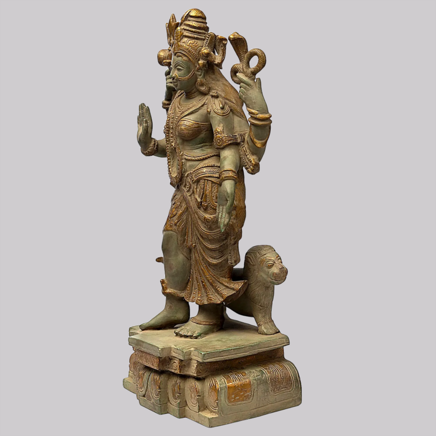 Brassaura® Brass Ardhanarishvara Statue| Height 17.52 Inches & Weight 8.90 kg