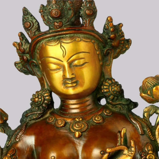 ब्रोसॉरा® पीतल श्वेत तारा प्रतिमा | ऊँचाई 9 इंच और वज़न 2.70 किग्रा