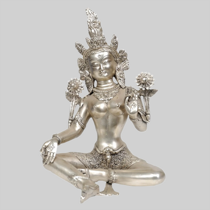 ब्रैसौरा® ब्रास देवी तारा प्रतिमा | ऊंचाई 10.43 इंच और वजन 3.20 किग्रा