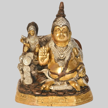 Brassaura® Brass Kubera Lakshmi Statue | Height 6 Inches & Weight 2 kg
