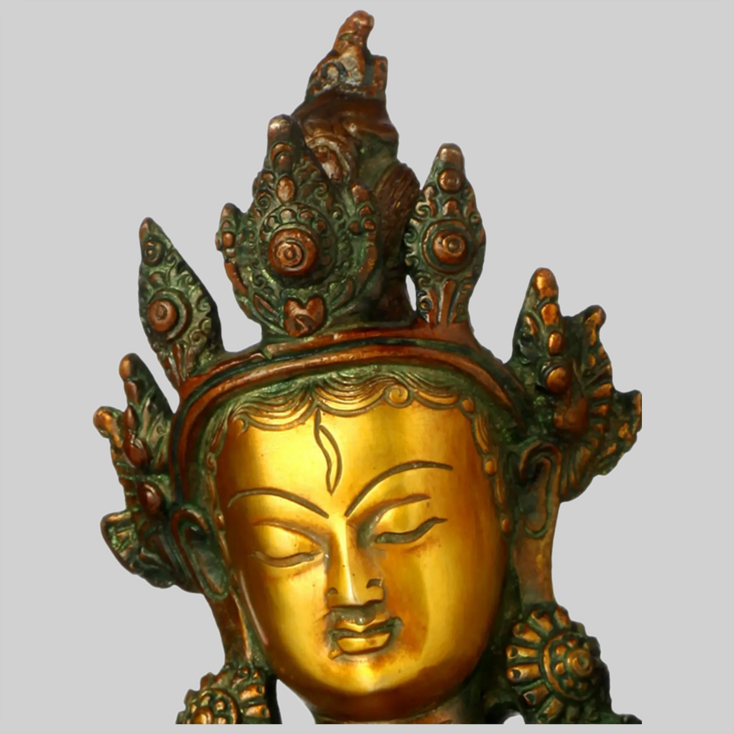 ब्रासौर® ब्रास देवी तारा प्रतिमा | ऊंचाई 9 इंच और वज़न 2.70 किग्रा