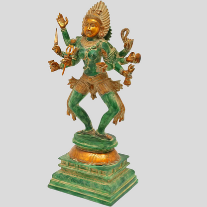 Brassaura® Eight-Armed Goddess Kali | Brass Statue | Height 23 Inches & Weight 13.26 kgs