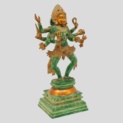 Brassaura® Eight-Armed Goddess Kali | Brass Statue | Height 23 Inches & Weight 13.26 kgs