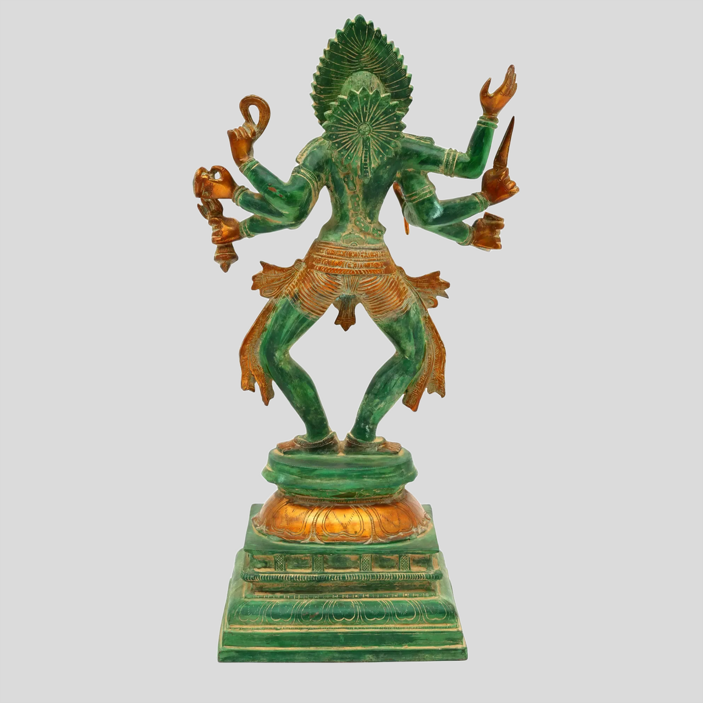 Brassaura® Eight-Armed Goddess Kali | Brass Statue | Height 23 Inches & Weight 13.26 kgs