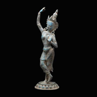 ब्रैसौरा® तिब्बती देवी माया देवी | पीतल की मूर्ति | ऊंचाई 20 इंच और वजन 3.82 किग्रा