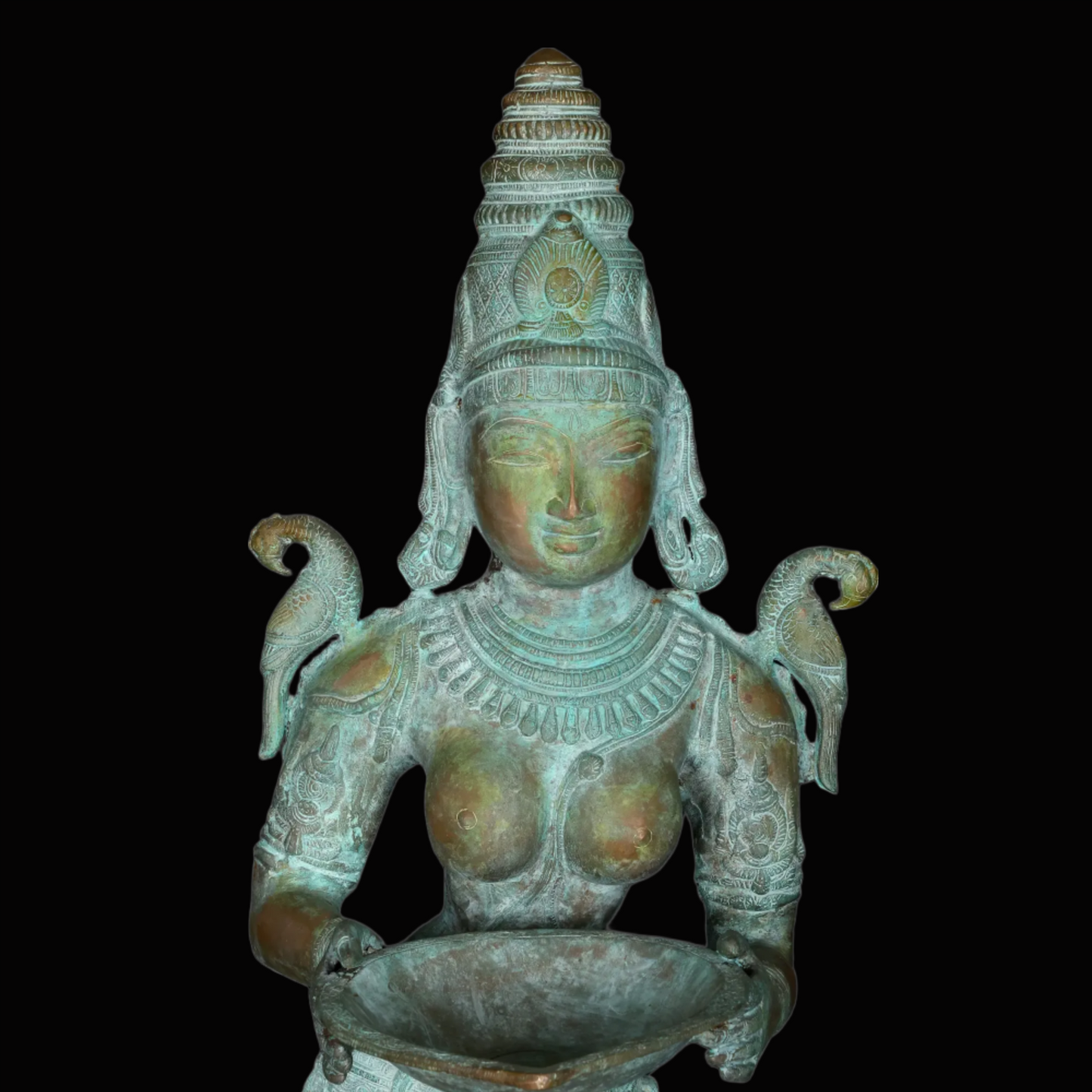 Brassaura® Deep Lakshmi Pair | Brass Statues | Height 44 Inches & Weight 56.53 kgs