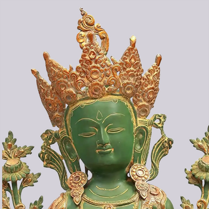 Brassaura® Brass Tara Statue | Height 34.06 Inches & Weight 38.34 kg