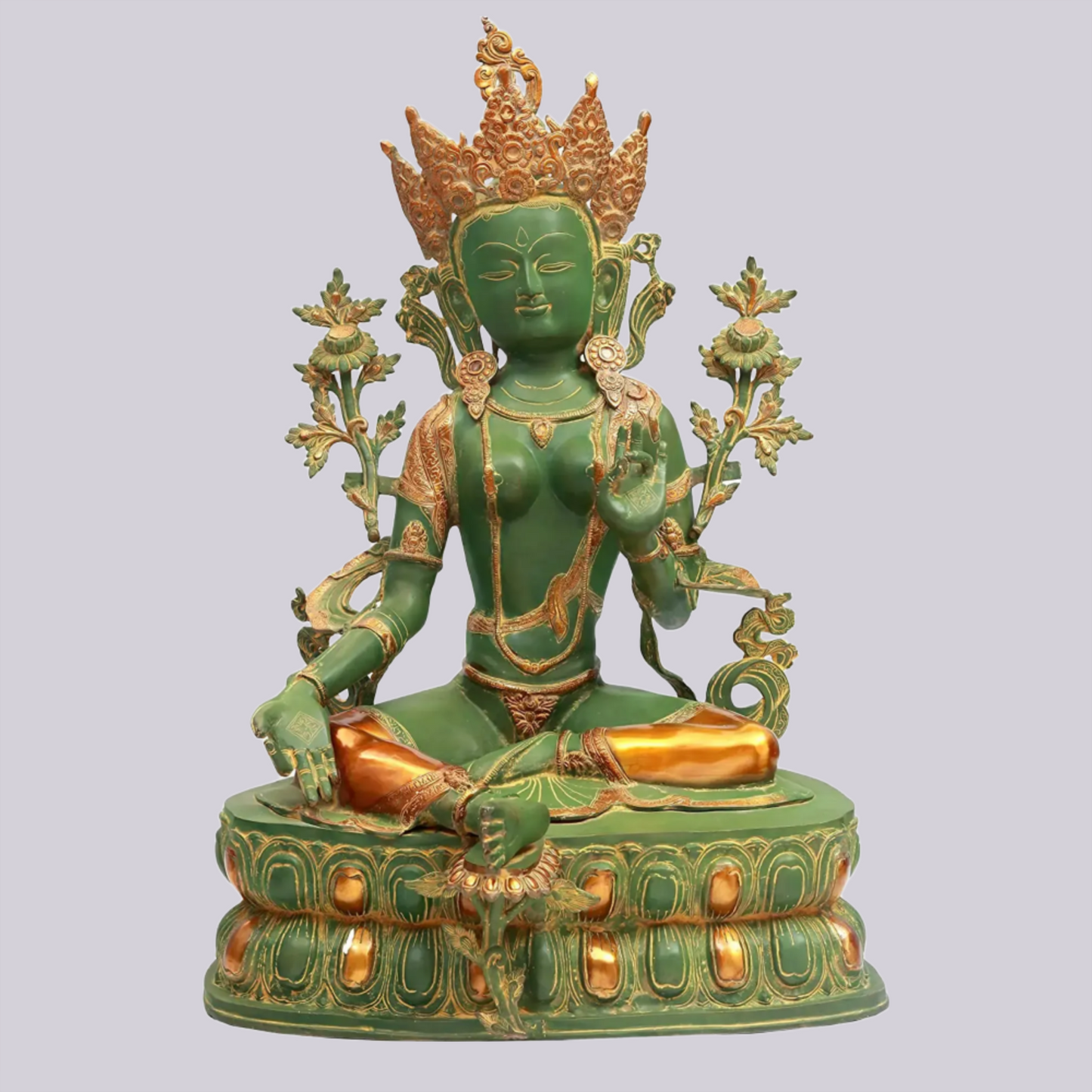 Brassaura® Brass Tara Statue | Height 34.06 Inches & Weight 38.34 kg