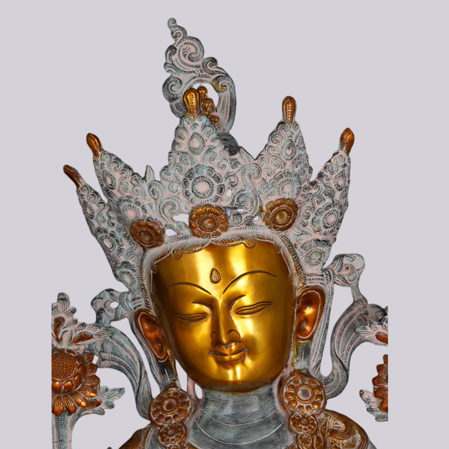 Brassaura® Brass Tara Statue | Height 34.06 Inches & Weight 38.34 kg