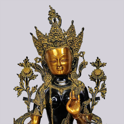 Brassaura® Brass Tara Statue | Height 34.06 Inches & Weight 38.34 kg