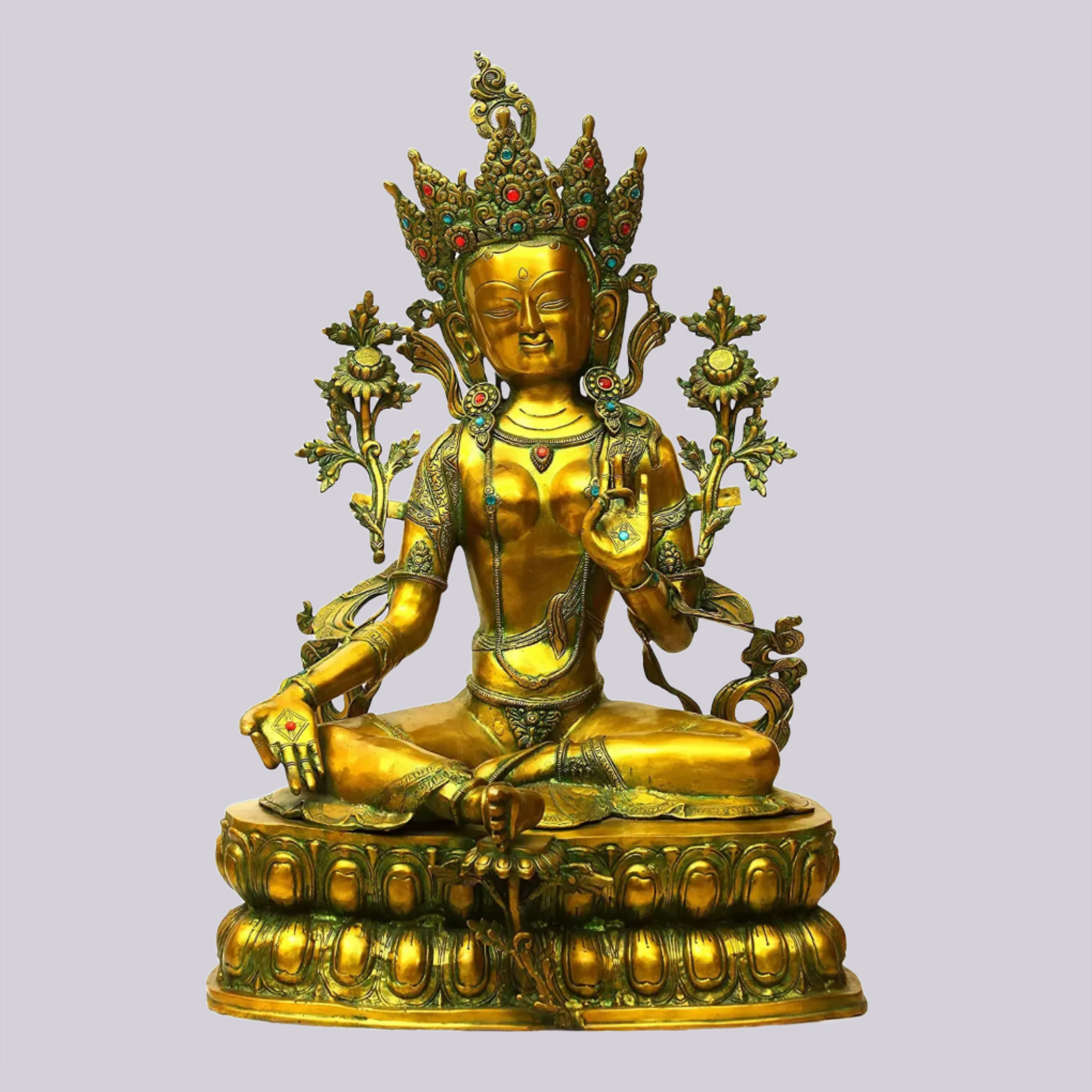 Brassaura® Brass Tara Statue | Height 34.06 Inches & Weight 38.34 kg