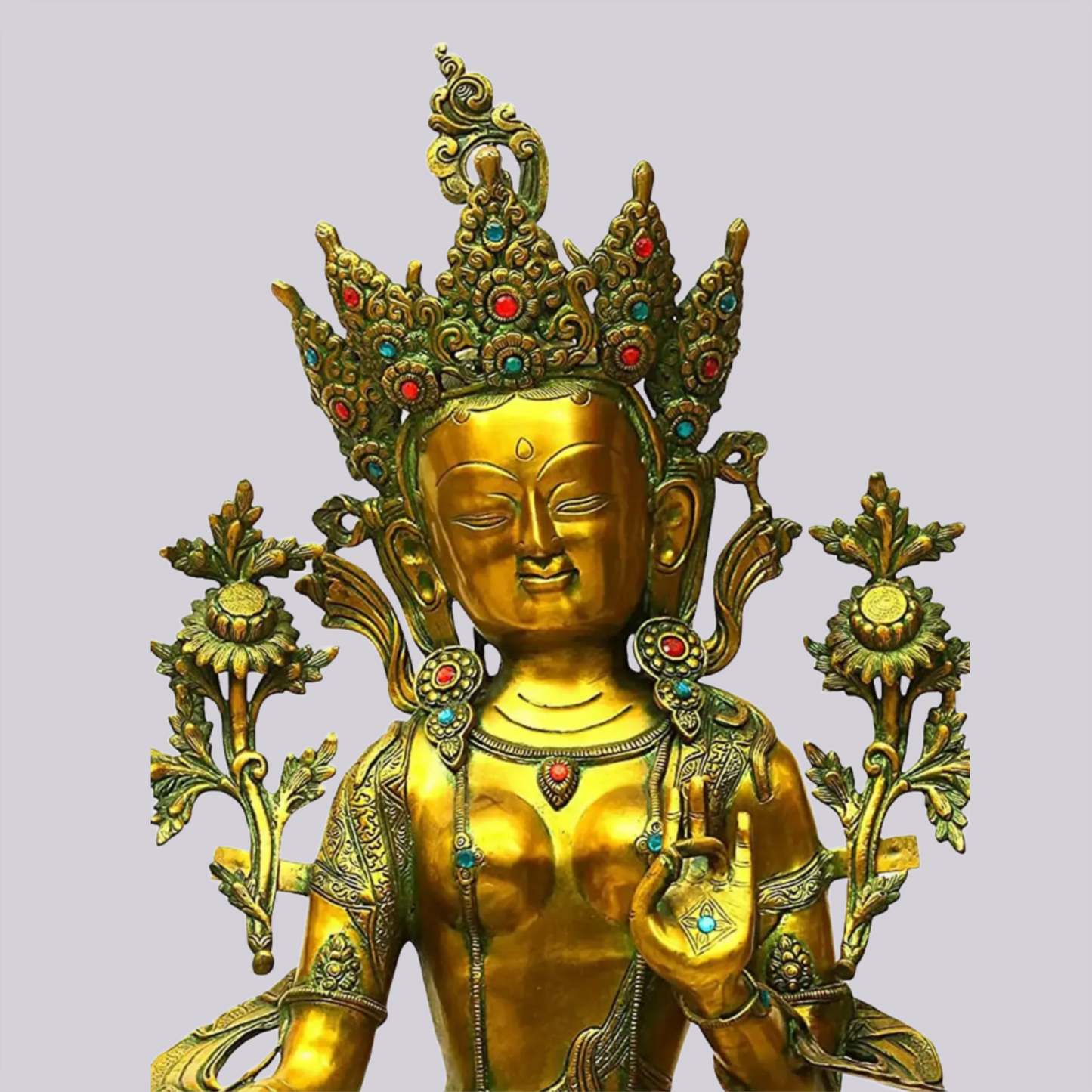 Brassaura® Brass Tara Statue | Height 34.06 Inches & Weight 38.34 kg