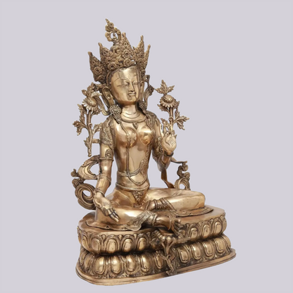 Brassaura® Brass Tara Statue | Height 34.06 Inches & Weight 38.34 kg