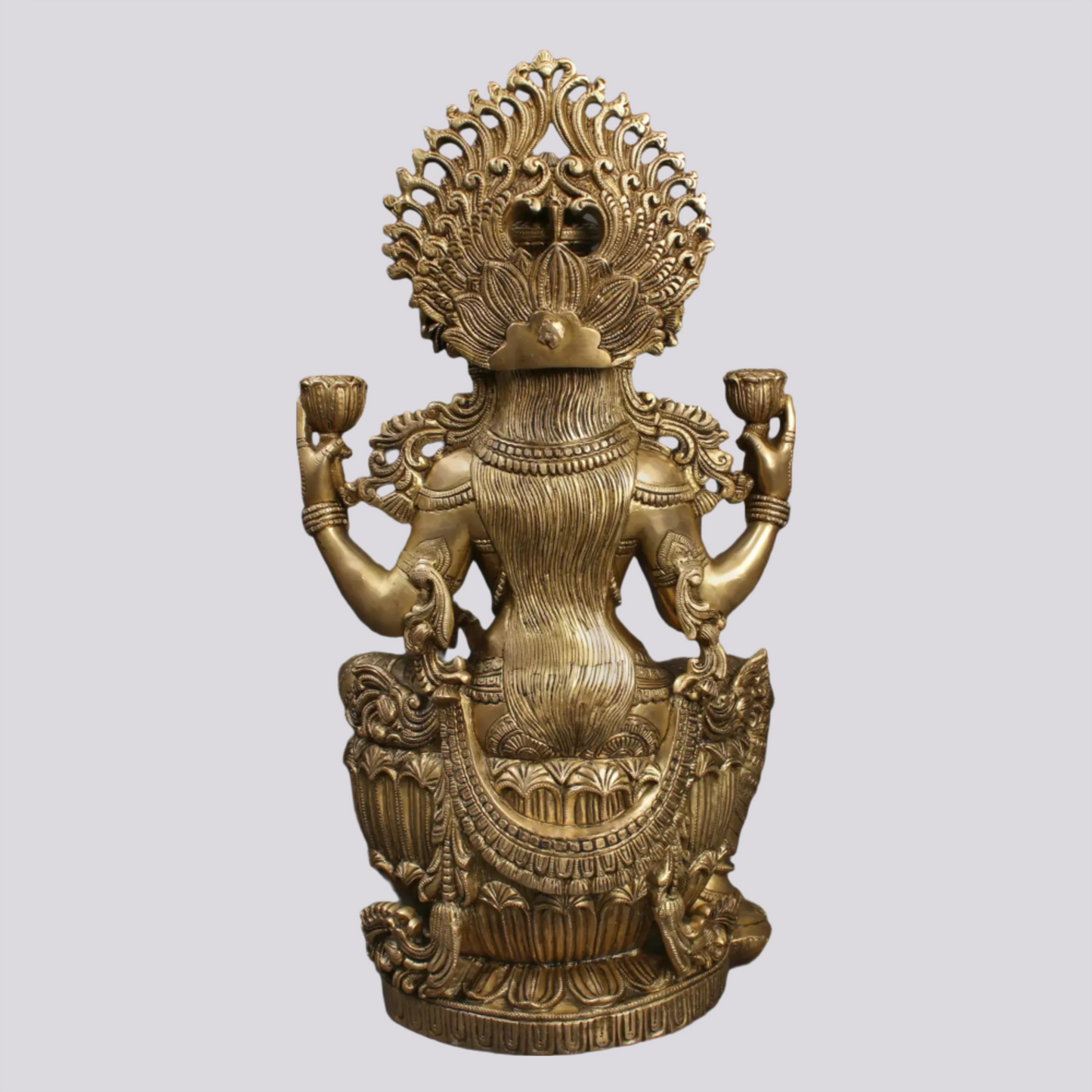 Brassaura® Brass Laxmi Statue | Height 25.00 Inches & Weight 26.30 kg
