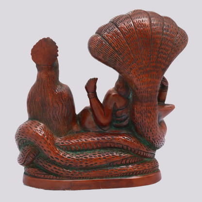 Brassaura® Brass Vishnu Lakshmi Statue | Height 8.66 Inches & Weight 3.30 kg