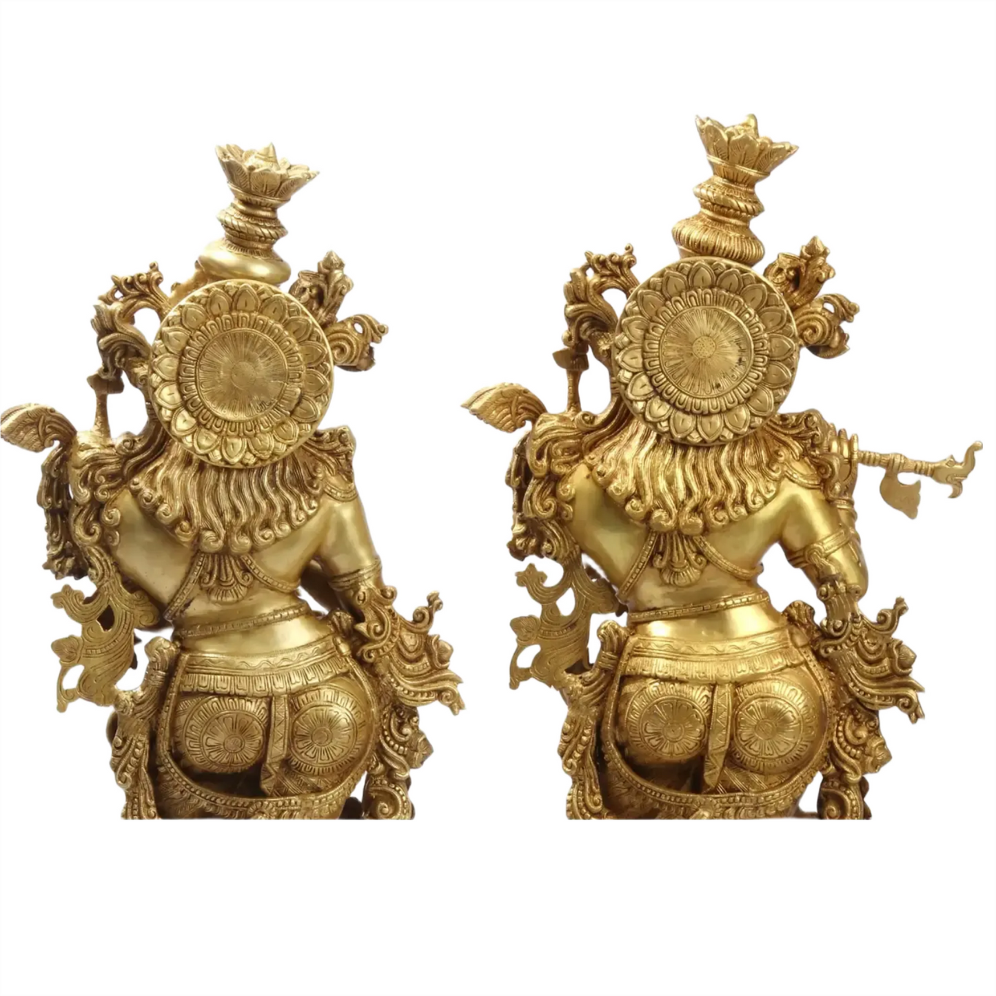 Brassaura® Brass Radha Krishna Statue | Height 47.05 Inches & Weight 110 kg