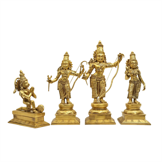 Brassaura® Brass Ram Darbar Statue | Weight 34 kg